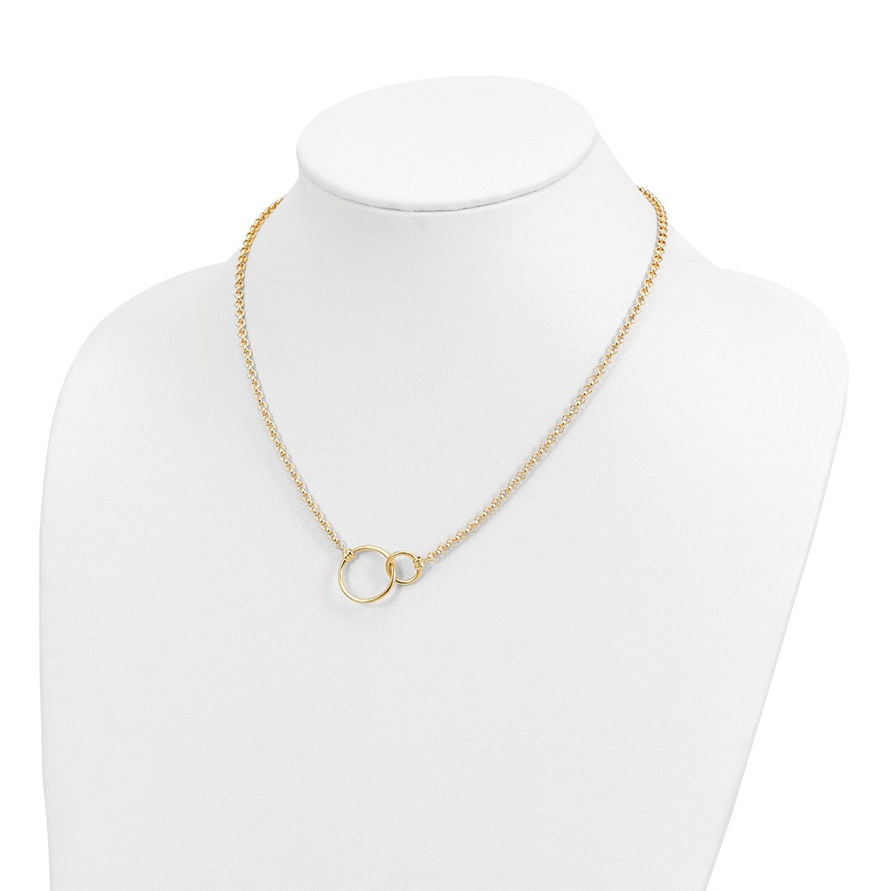10K Polished Link Necklace