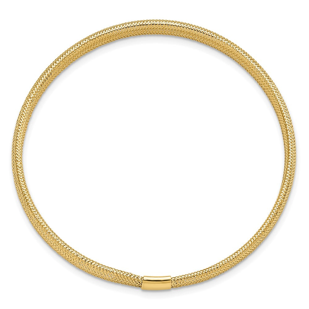 10K Polished Stretch Bracelet