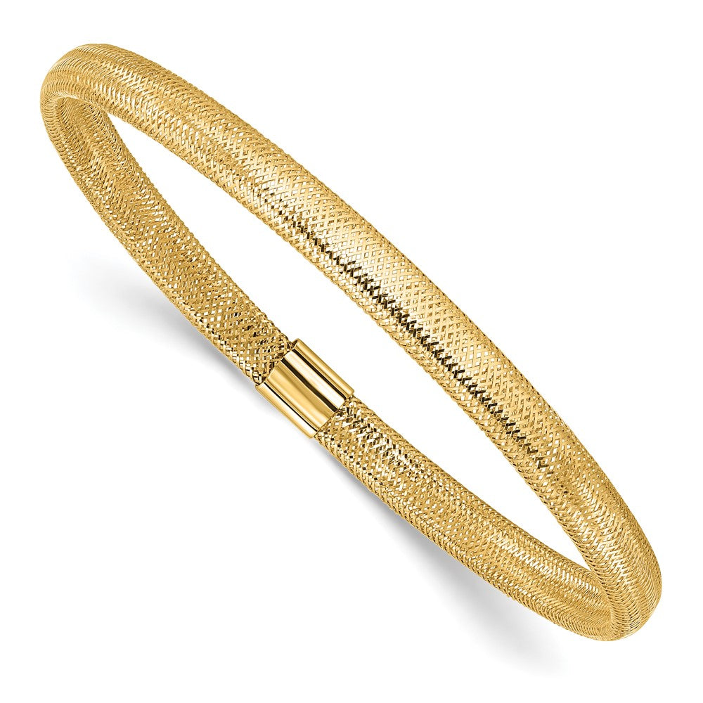 10K Polished Stretch Bracelet