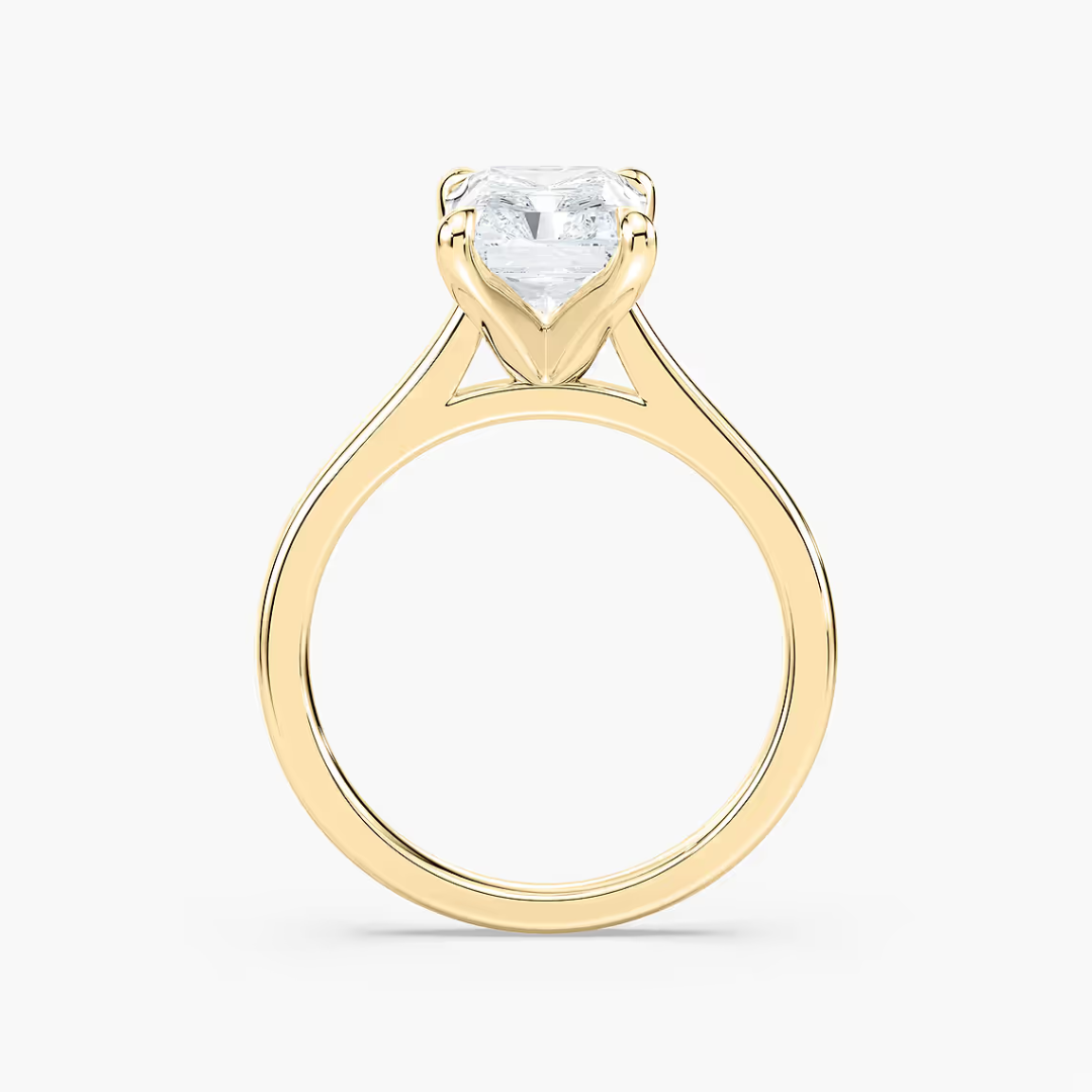 Radiant Dior Claw Prong Solitaire Stackable