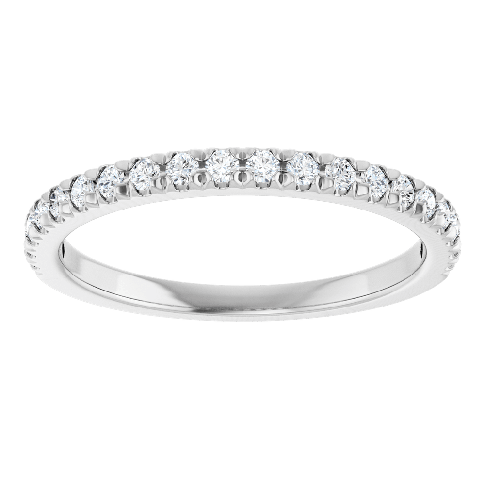 1/4 CTW Natural Diamond French-Set Anniversary Ring 14K Yellow Gold