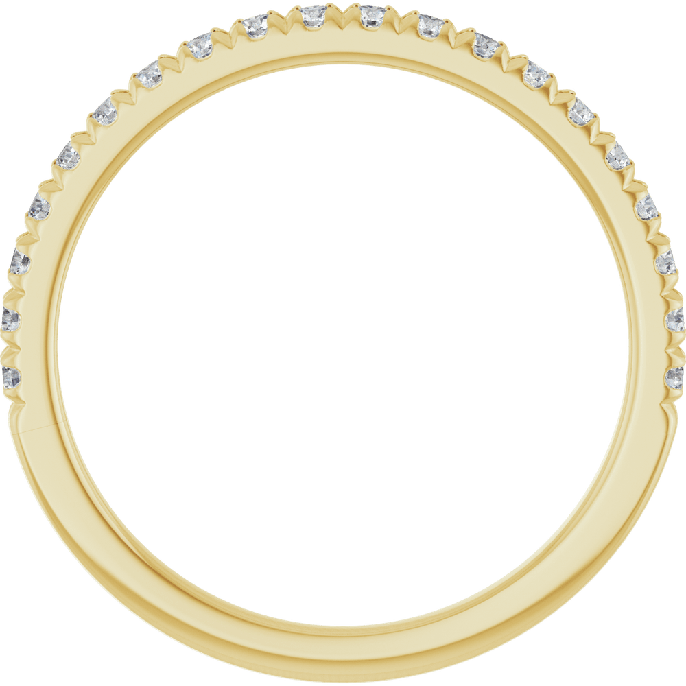 1/4 CTW Natural Diamond French-Set Anniversary Ring 14K Yellow Gold