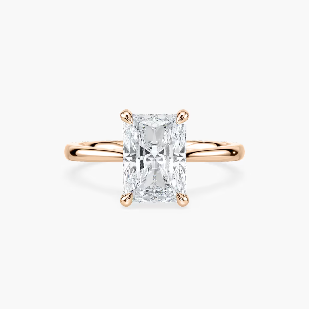 Radiant Dior Claw Prong Solitaire Stackable