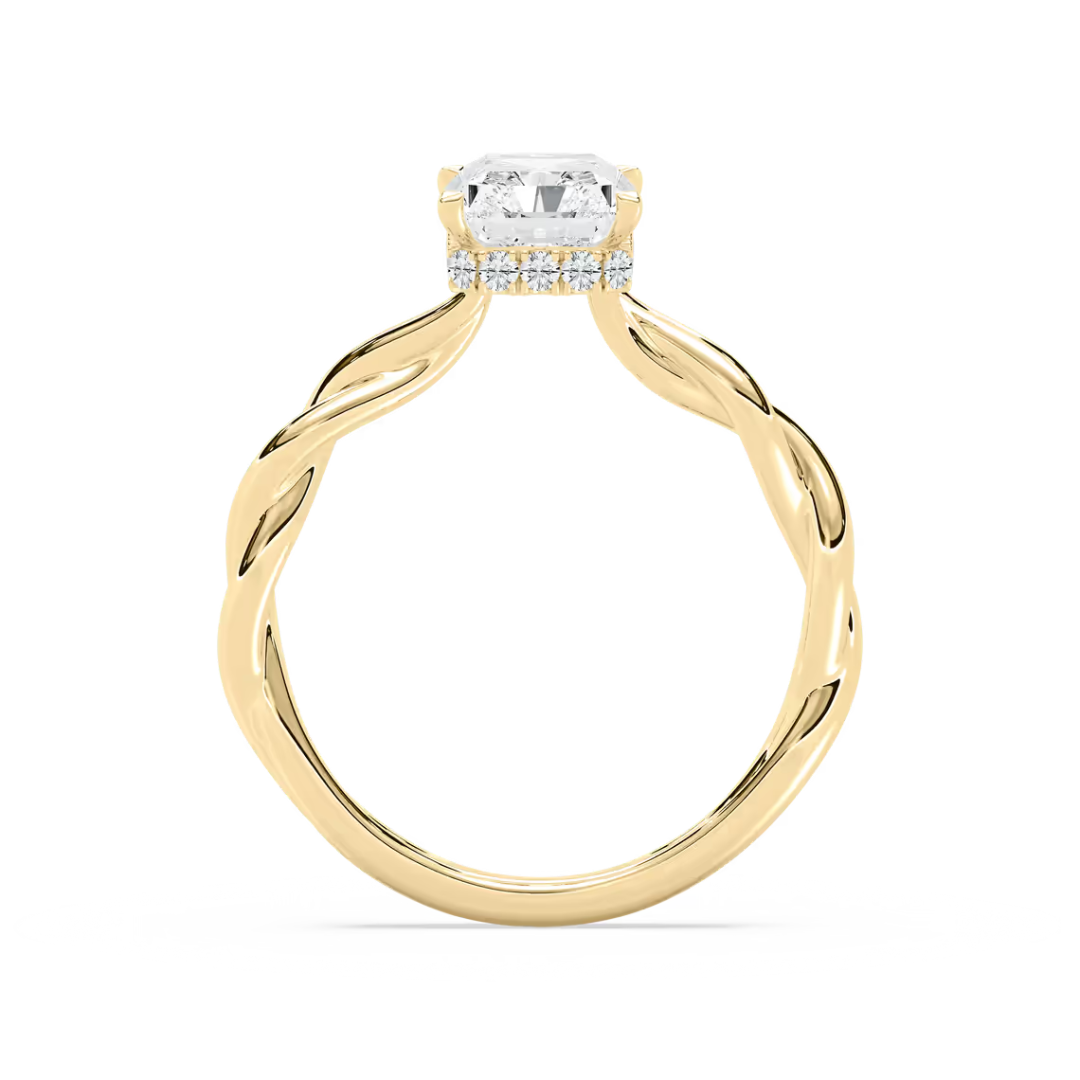 Emerald Eleanor Hidden Halo Twist