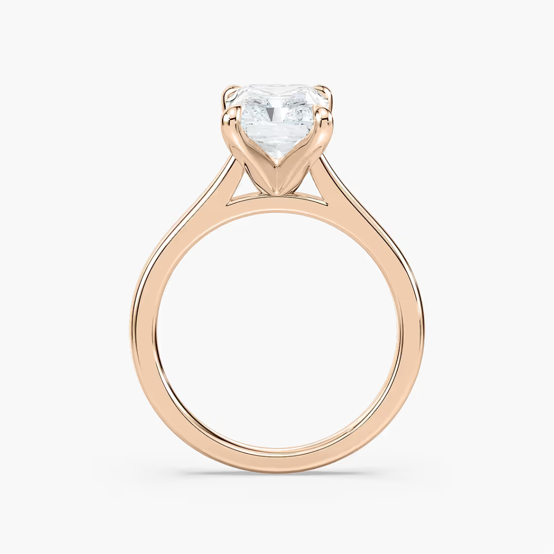 Radiant Dior Claw Prong Solitaire Stackable