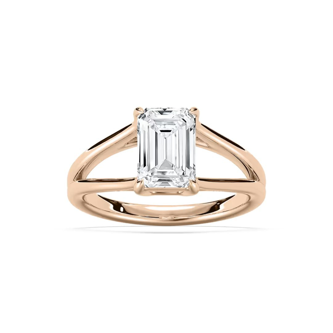 *Emerald Esme Open Shank Solitaire