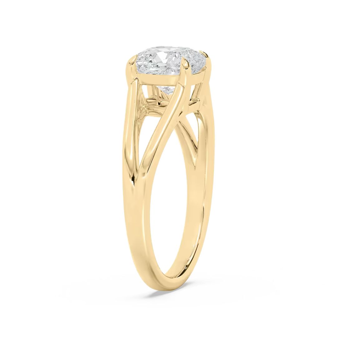 Round Esme Open Shank Solitaire