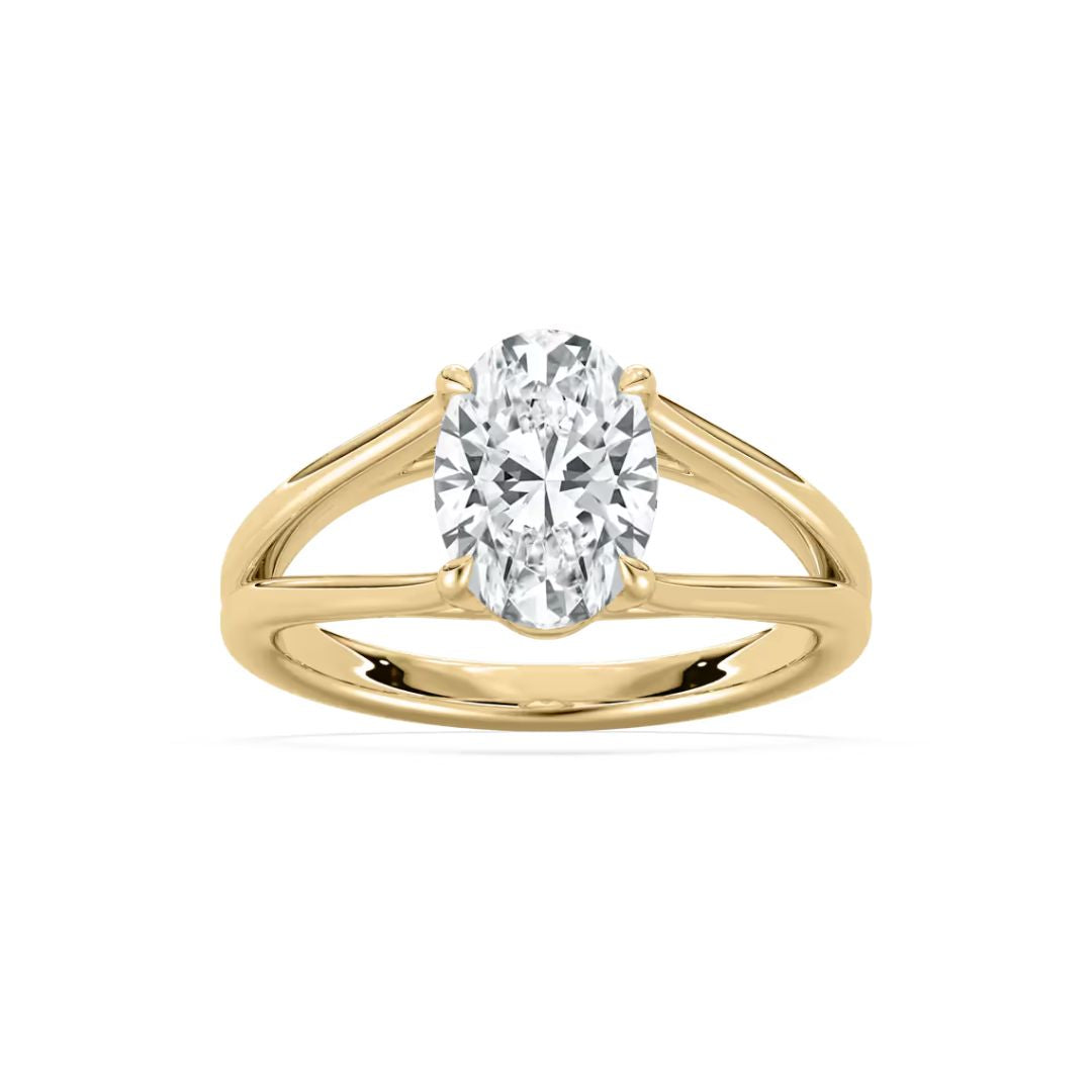 Oval Esme Open Shank Solitaire