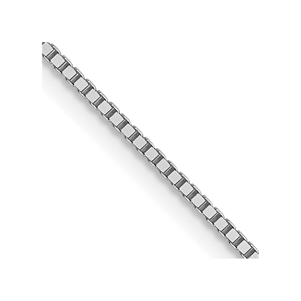 10K White Gold .85mm Box Chain