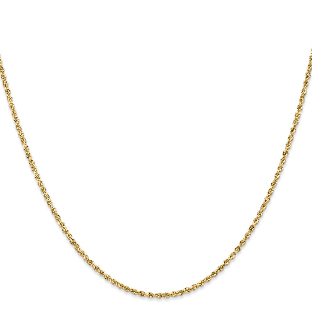 10K 1.5mm Solid Rope Chain