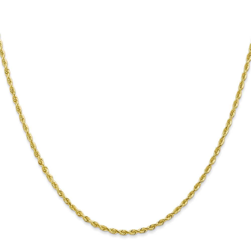 10K 2.0mm Diamond-cut Quadruple Rope Chain