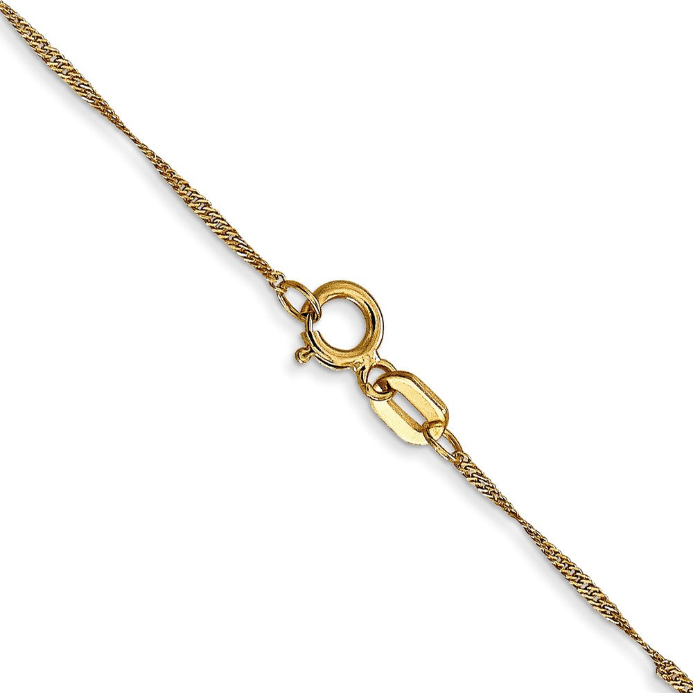 10K 1mm Singapore Chain