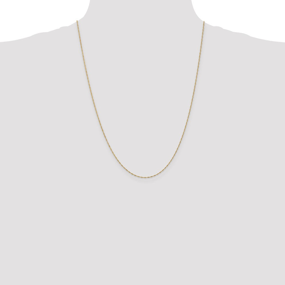 10K 1mm Singapore Chain