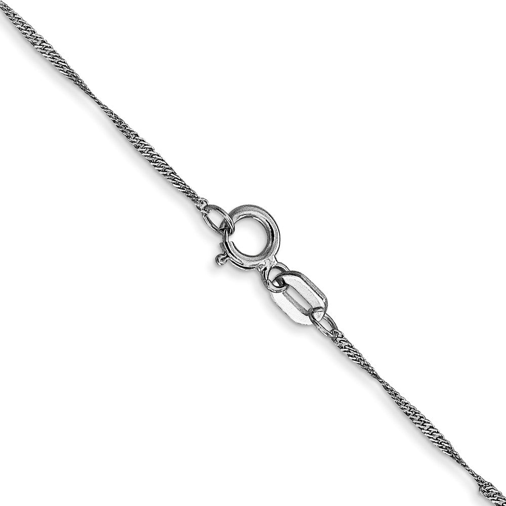 10K WG 1mm Singapore Chain