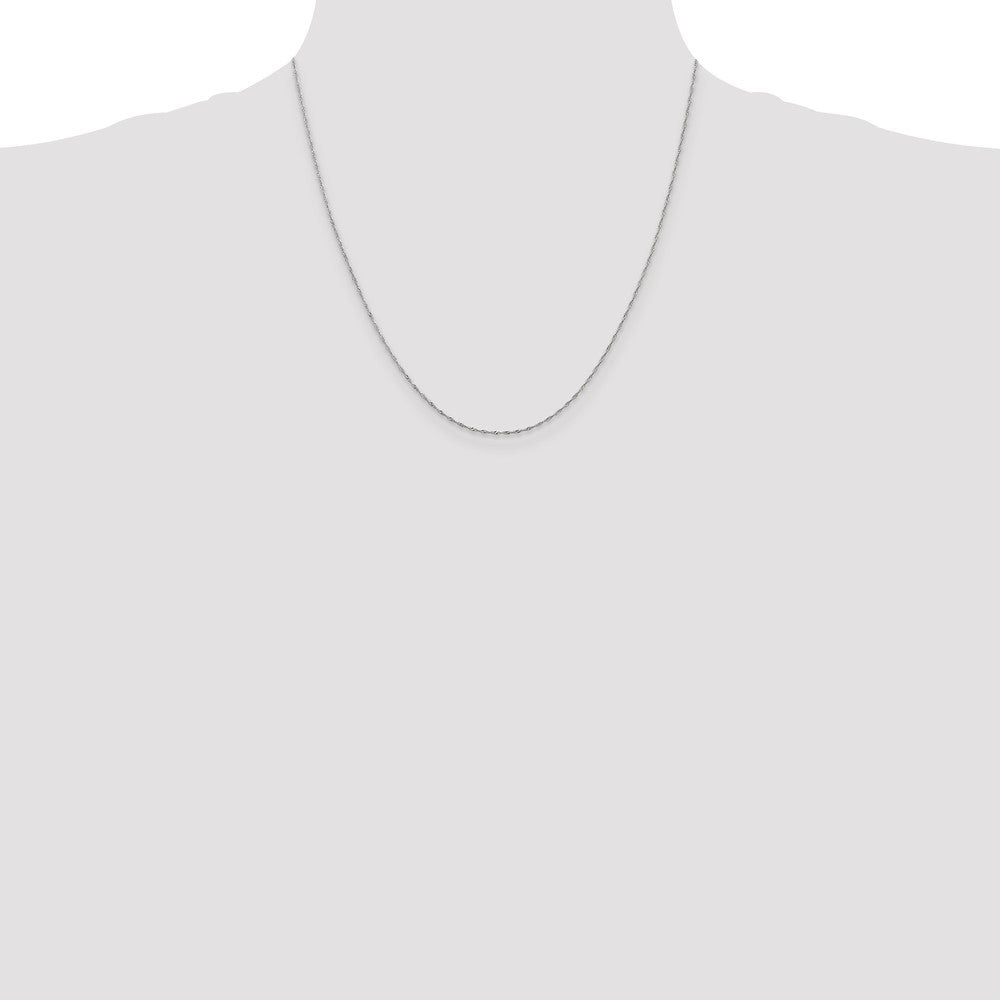 10K WG 1mm Singapore Chain