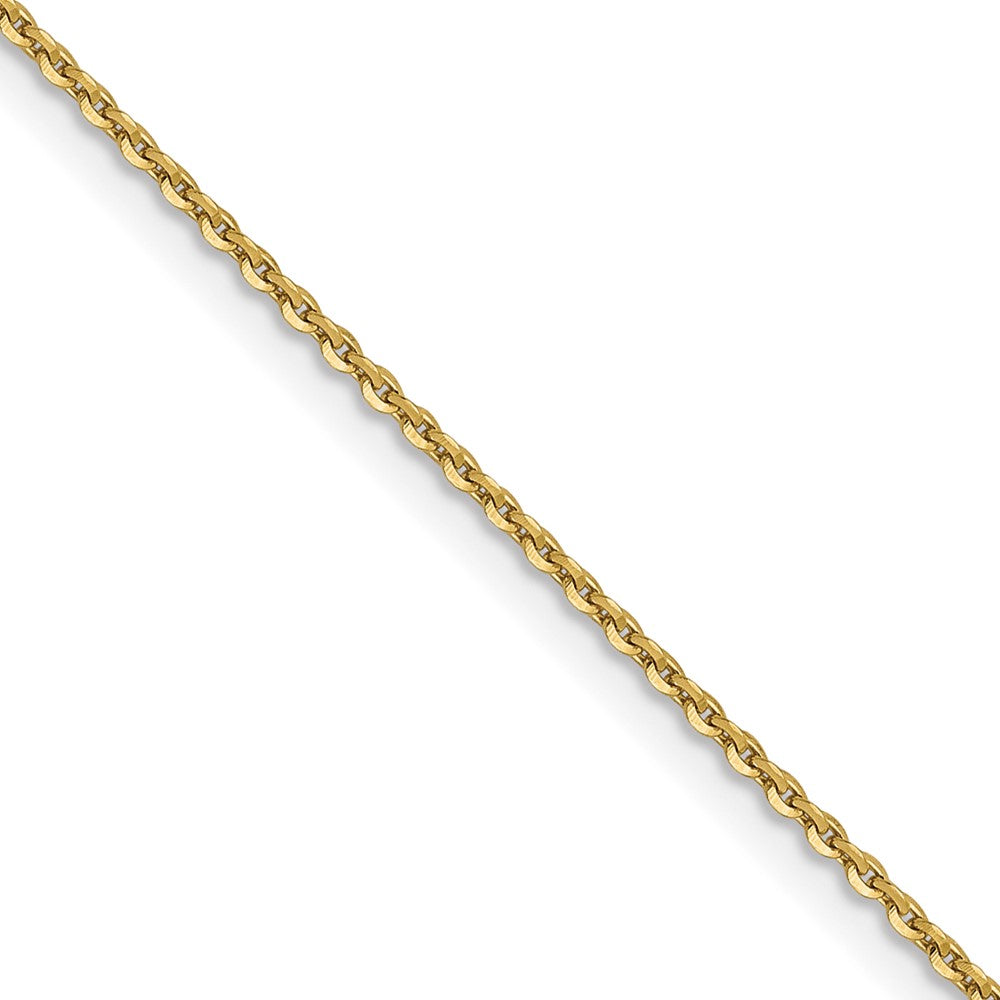10K 1.0 mm Diamond-cut Cable Chain