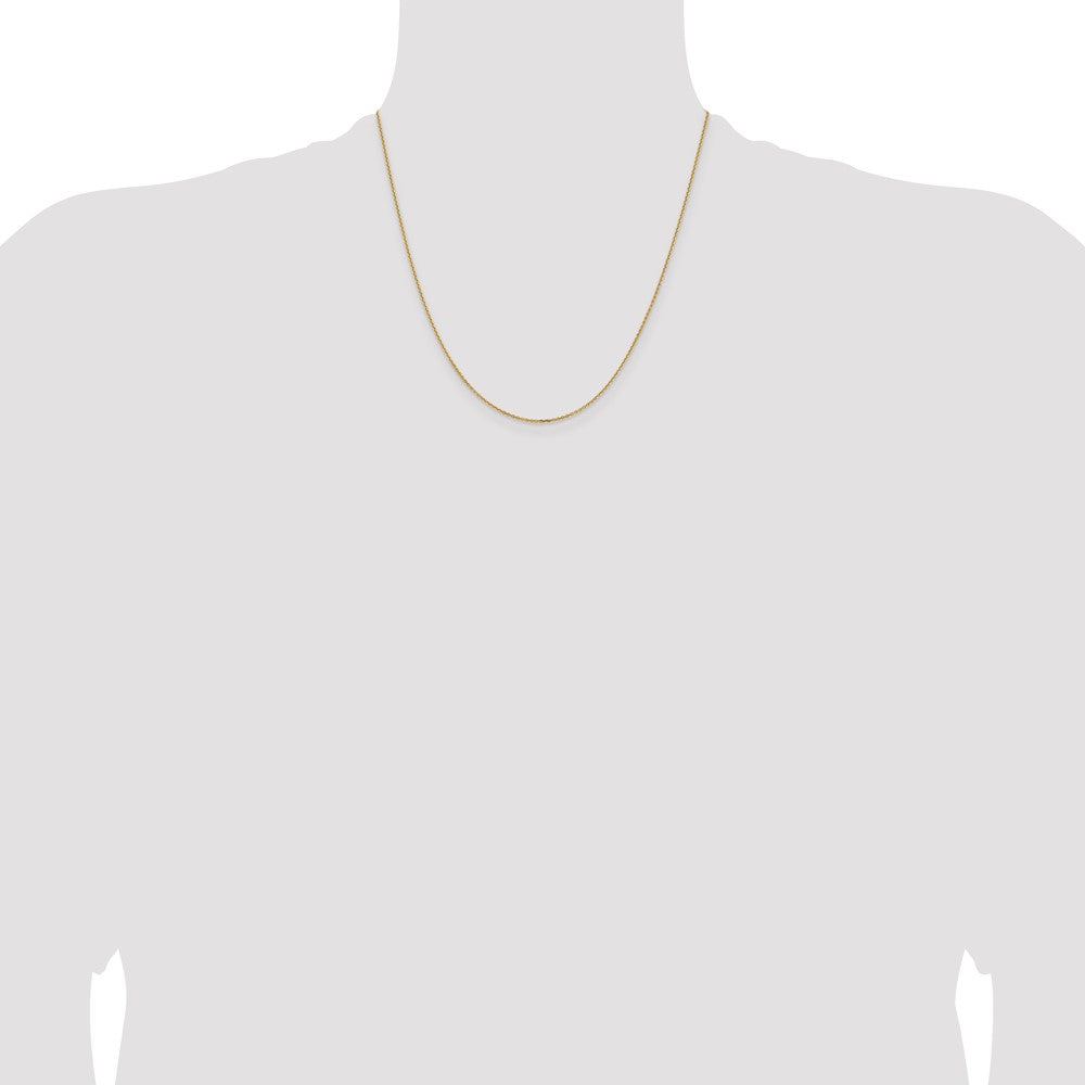 10K 1.05mm Diamond-cut Cable Chain