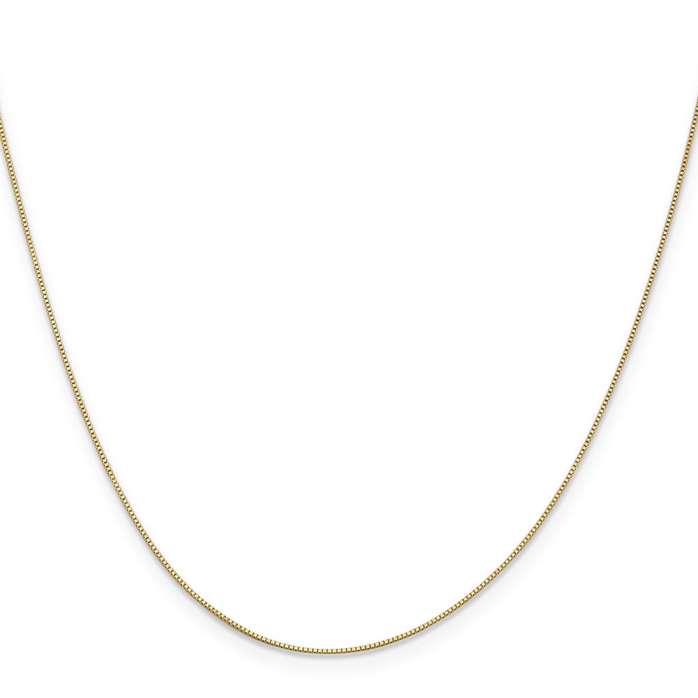 10K .5mm Baby Box with Lobster Clasp Chain