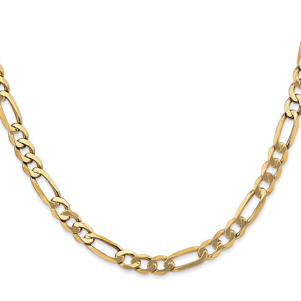 10K 5.25mm Flat Figaro Chain