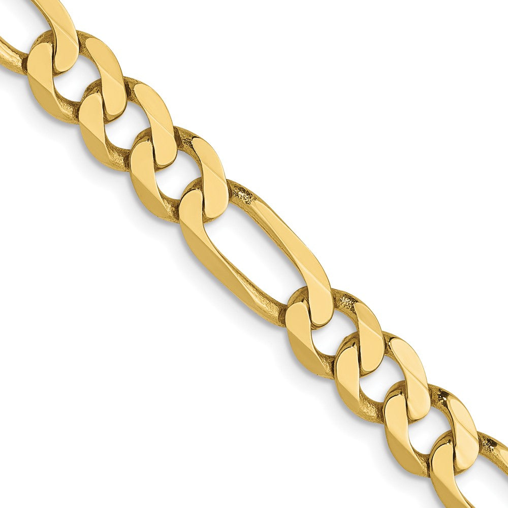 10K 5.25mm Flat Figaro Chain