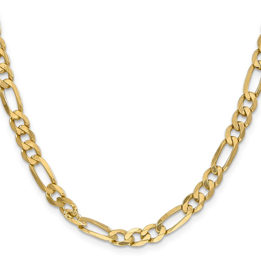 10K 6.25mm Flat Figaro Chain