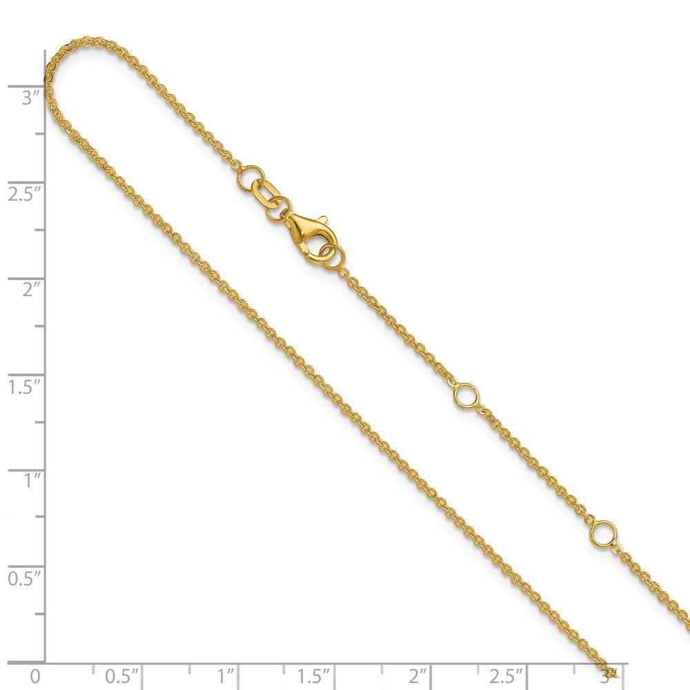 10K 1.4mm Flat Cable 1in+1in Adjustable Chain