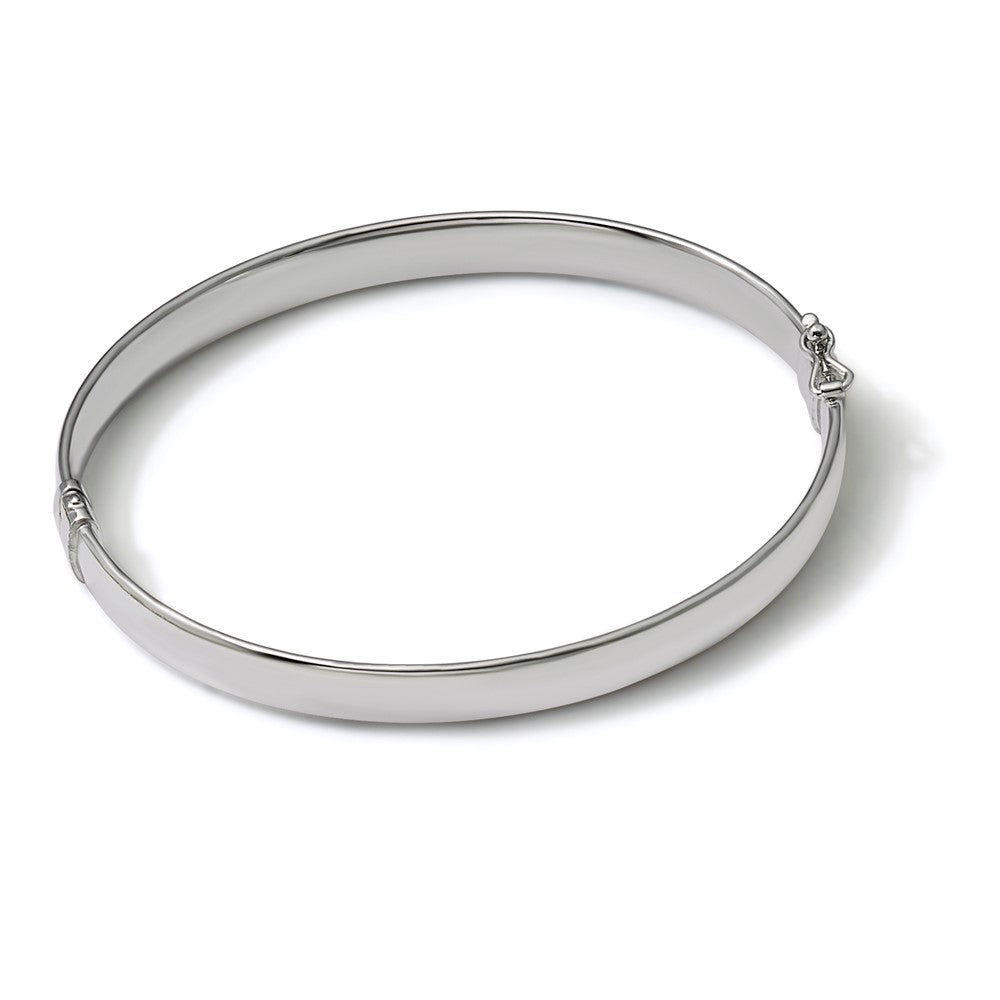 10K White Gold 5.9mm Bangle
