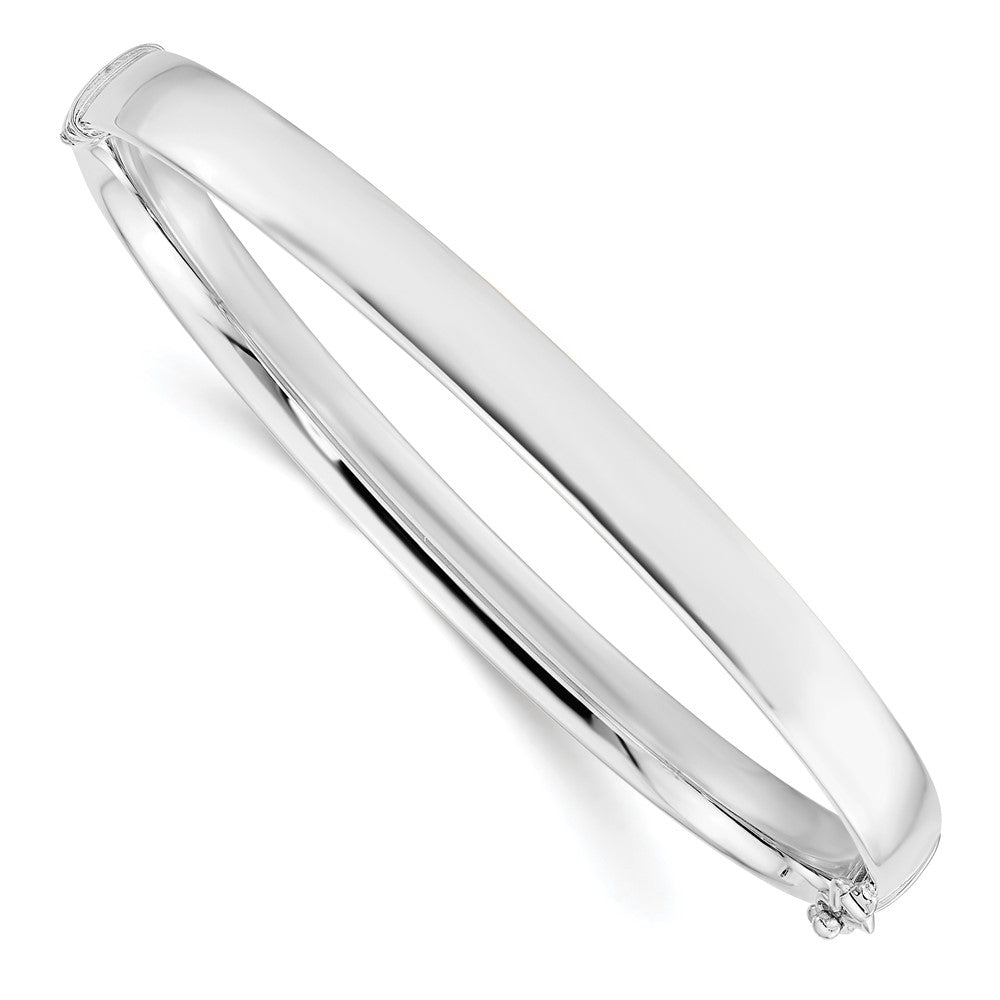 10K White Gold 5.9mm Bangle