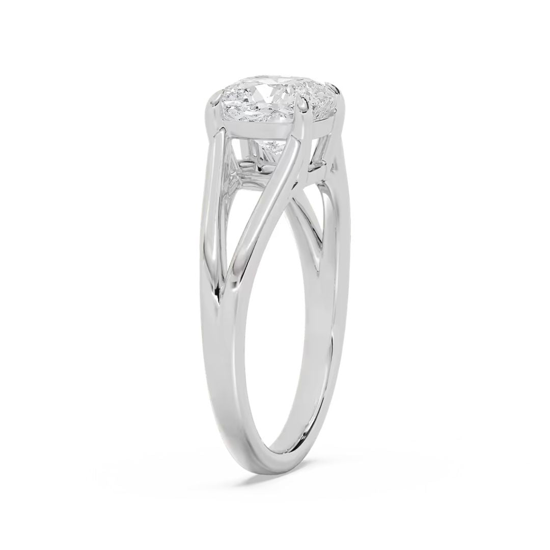 Round Esme Open Shank Solitaire