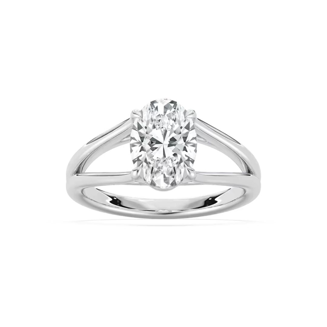 Oval Esme Open Shank Solitaire