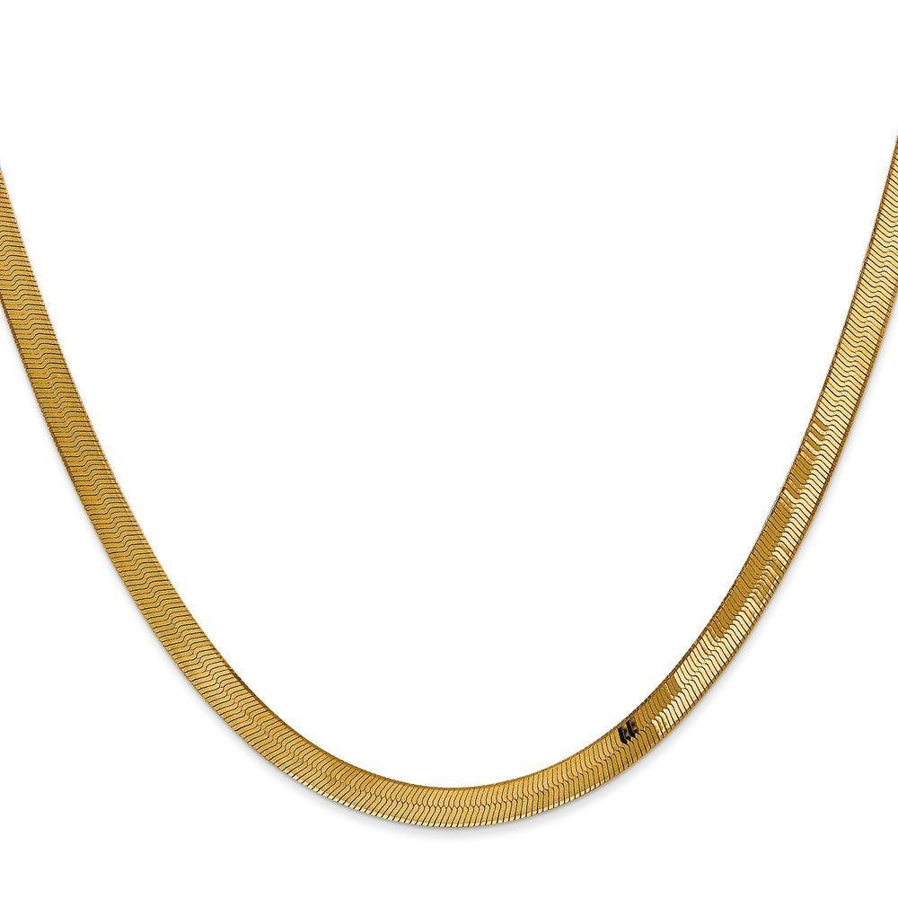 14K 4mm Silky Herringbone Chain