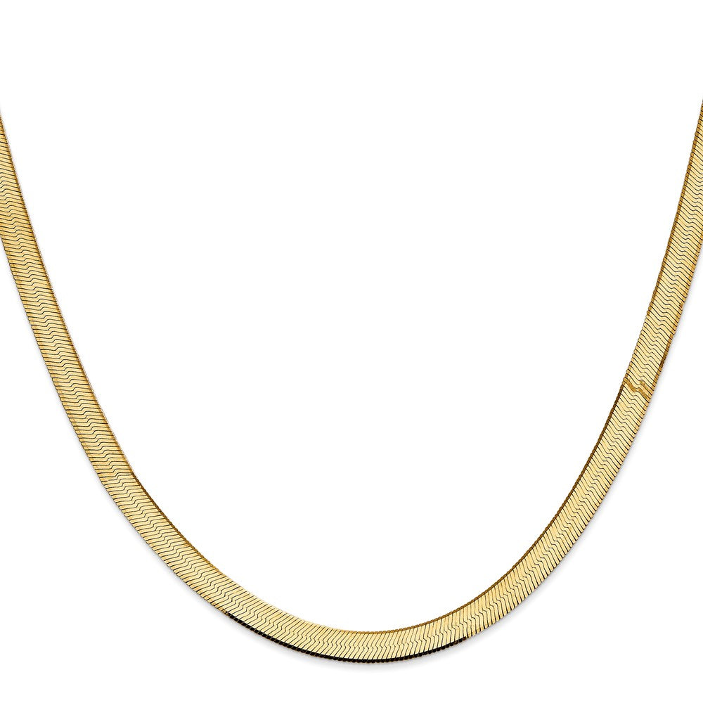 14K 5.5mm Silky Herringbone Chain