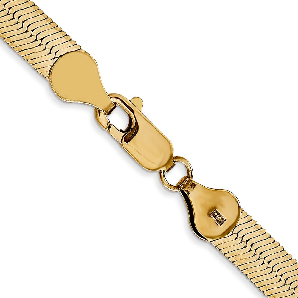 14K 5.5mm Silky Herringbone Chain