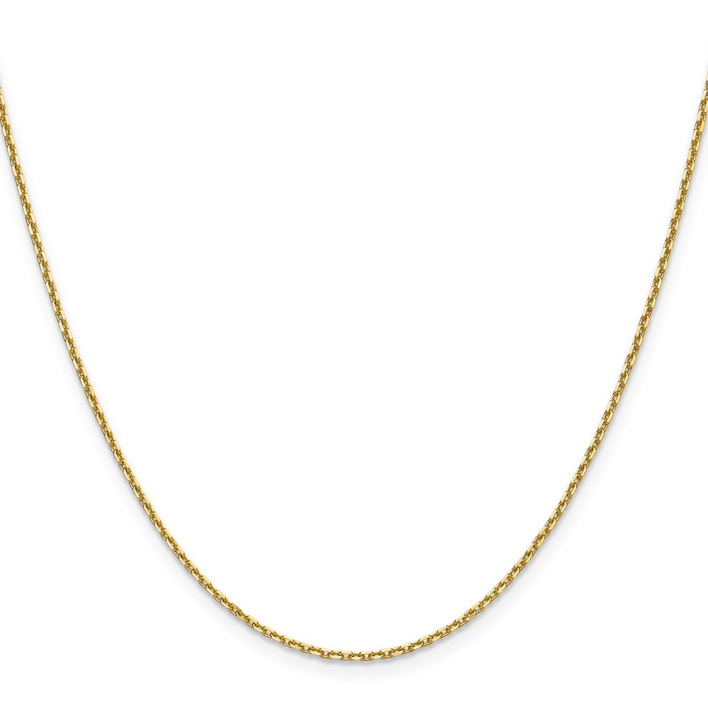 14K 1.5mm Diamond-cut Square Cable Chain