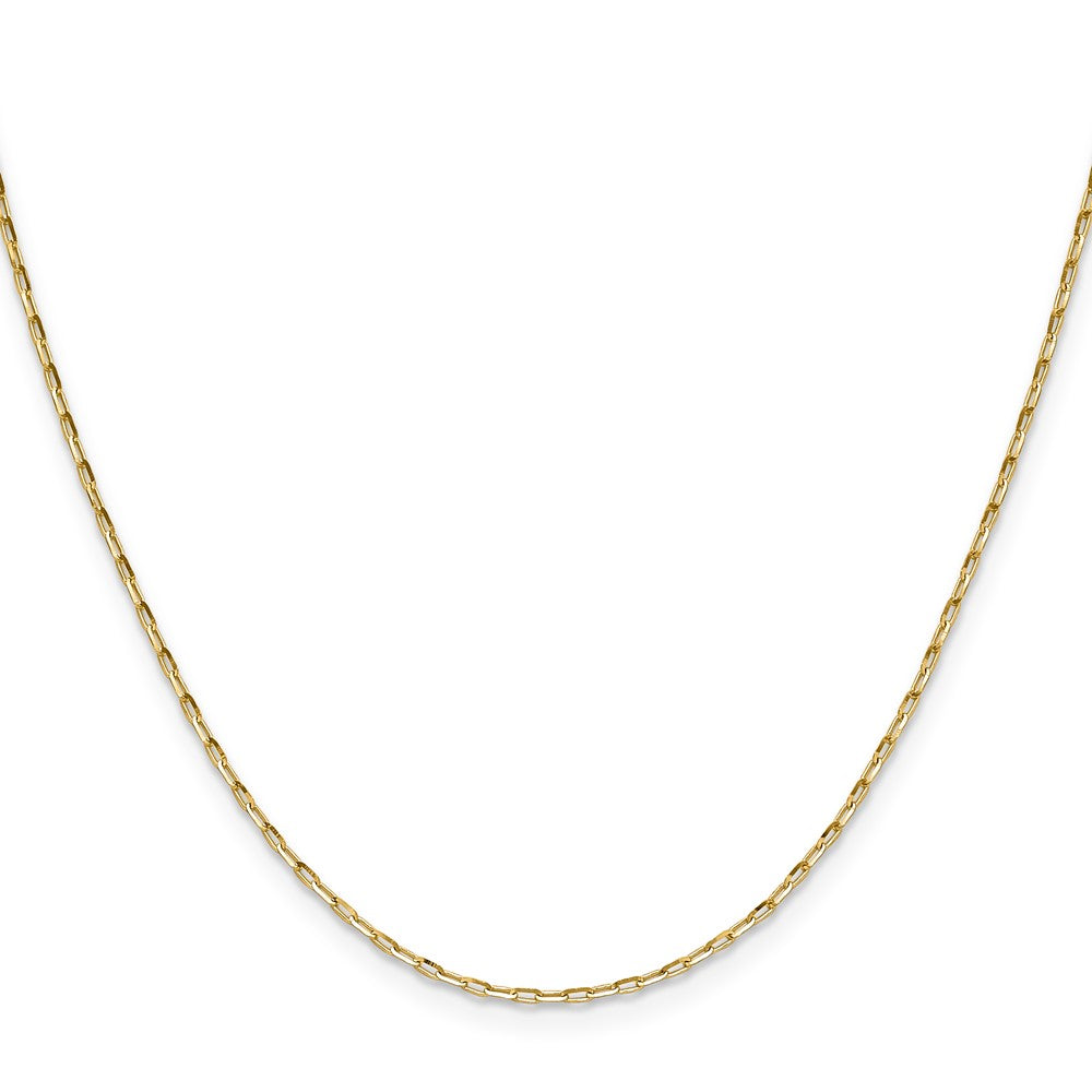 14K 1.4mm Diamond-cut Open Long Link Cable Chain