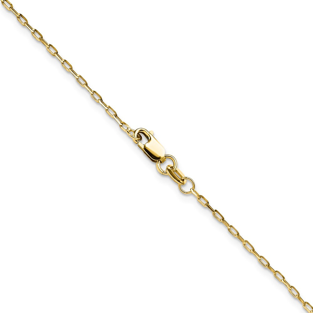 14K 1.4mm Diamond-cut Open Long Link Cable Chain