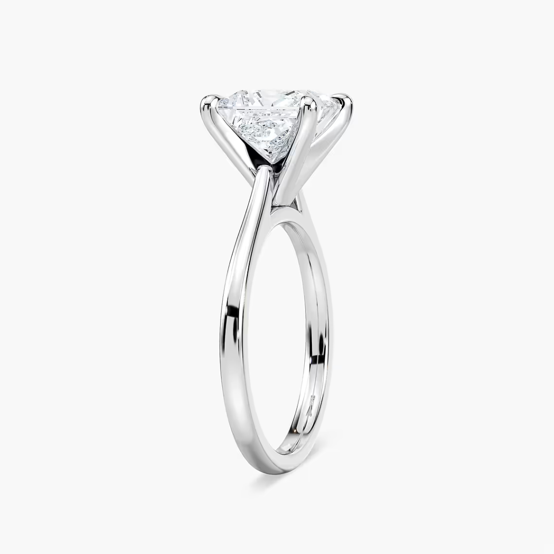 Princess Dior Claw Prong Solitaire Stackable