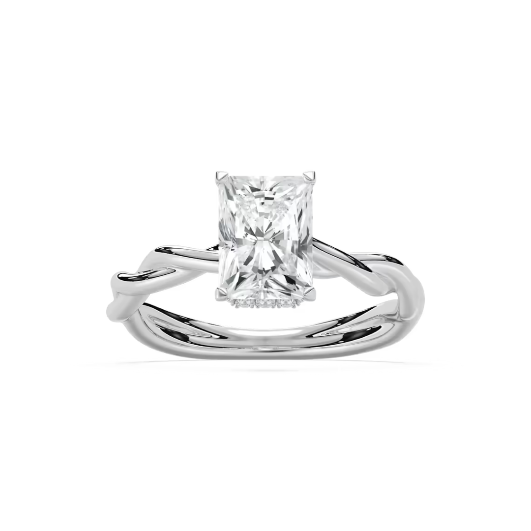 Emerald Eleanor Hidden Halo Twist