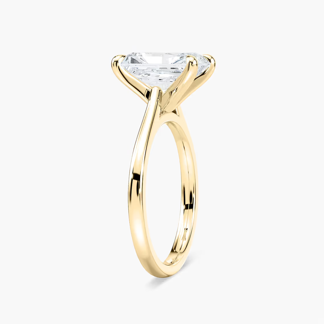 Radiant Dior Claw Prong Solitaire Stackable