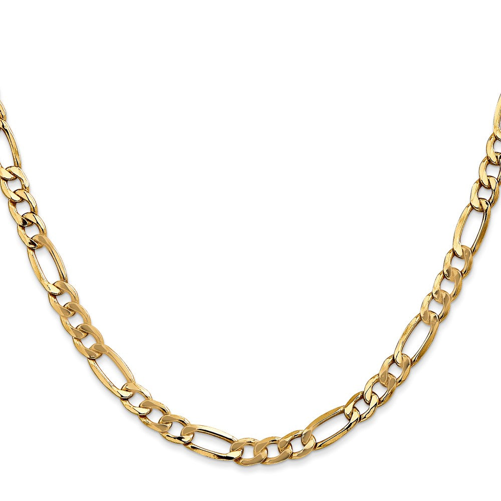 10K 5.75mm Semi-Solid Figaro Chain