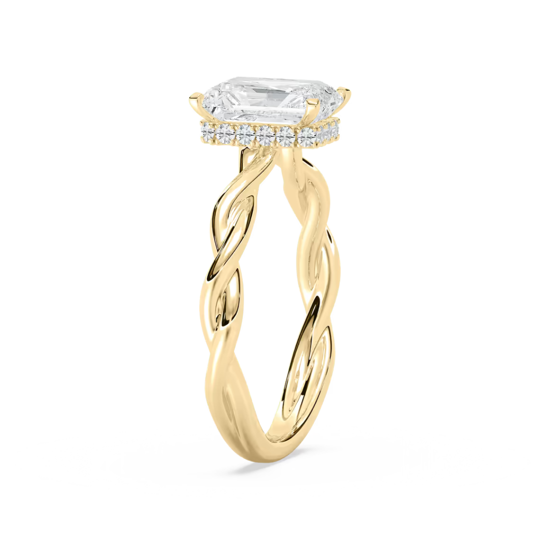 Emerald Eleanor Hidden Halo Twist