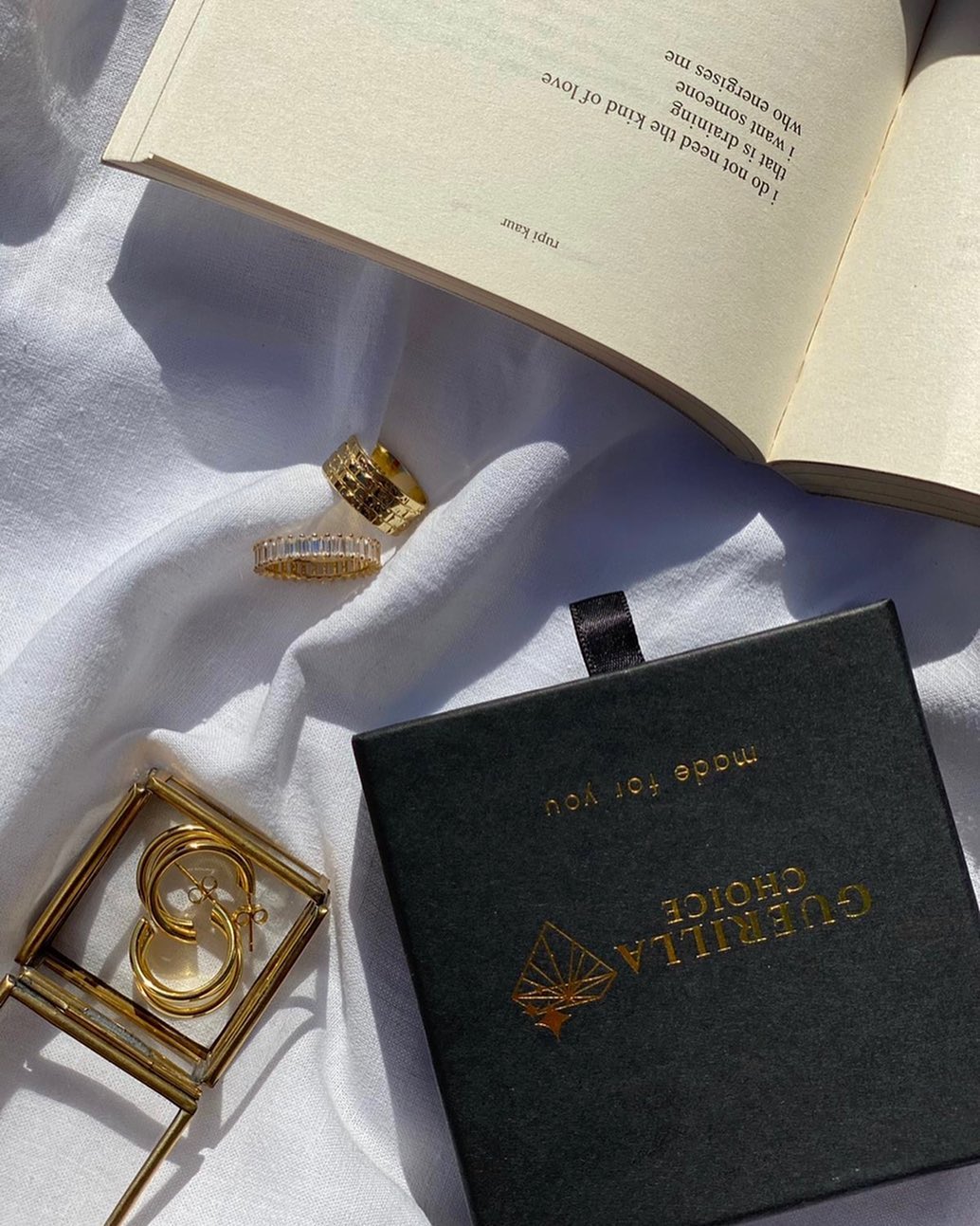 ELISE CHARM GOLD EARRINGS