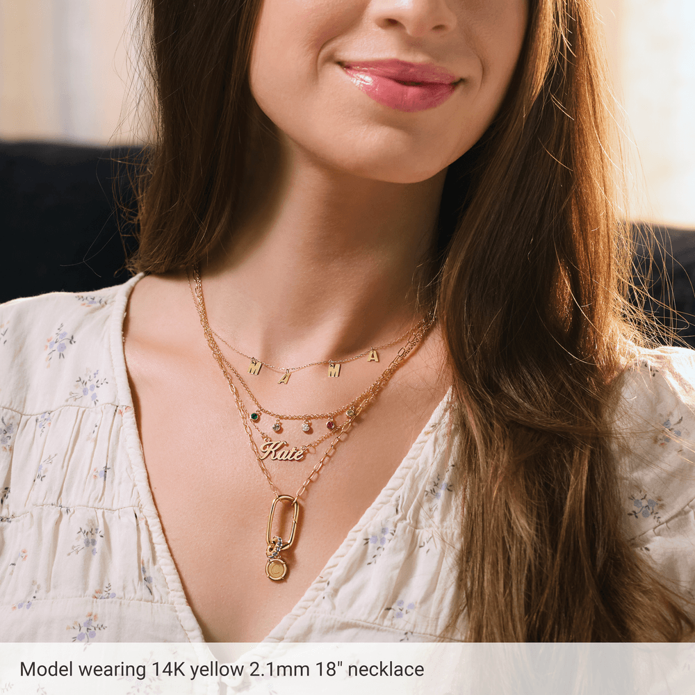 Maillon Serein 14K Yellow Gold-Filled Paperclip Chain – 2.1 mm
