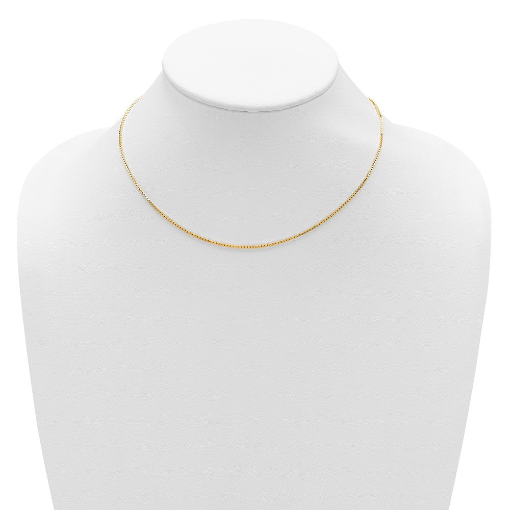 SS Gold-plated 1.2mm Box 1in+1in Adjustable Chain