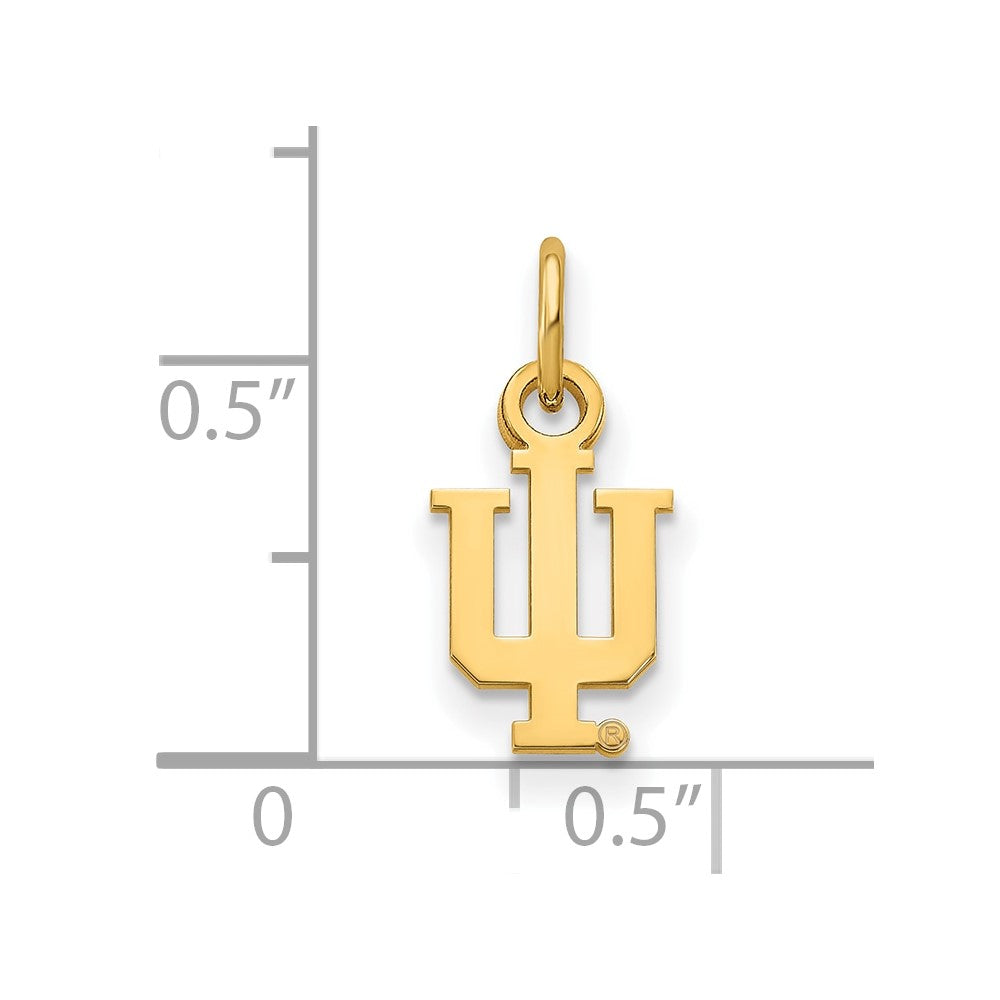 10K Gold Indiana University XS Pendant