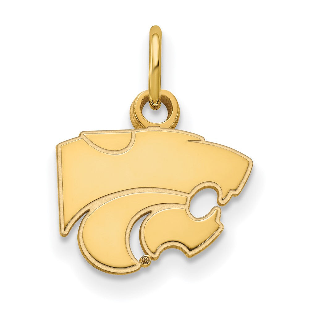 Sterling Silver Gold-plated Kansas State University XS Pendant
