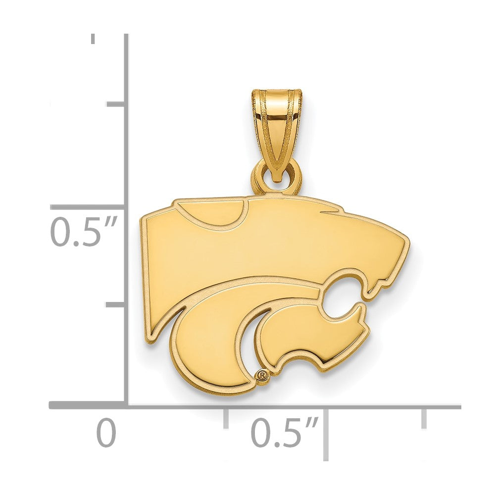 14K Gold Kansas State University Small Pendant