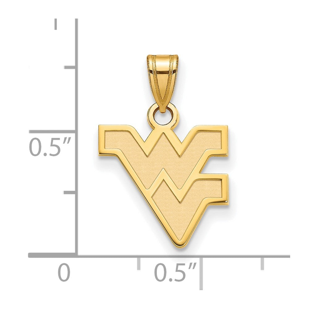10K Gold West Virginia University Small Pendant