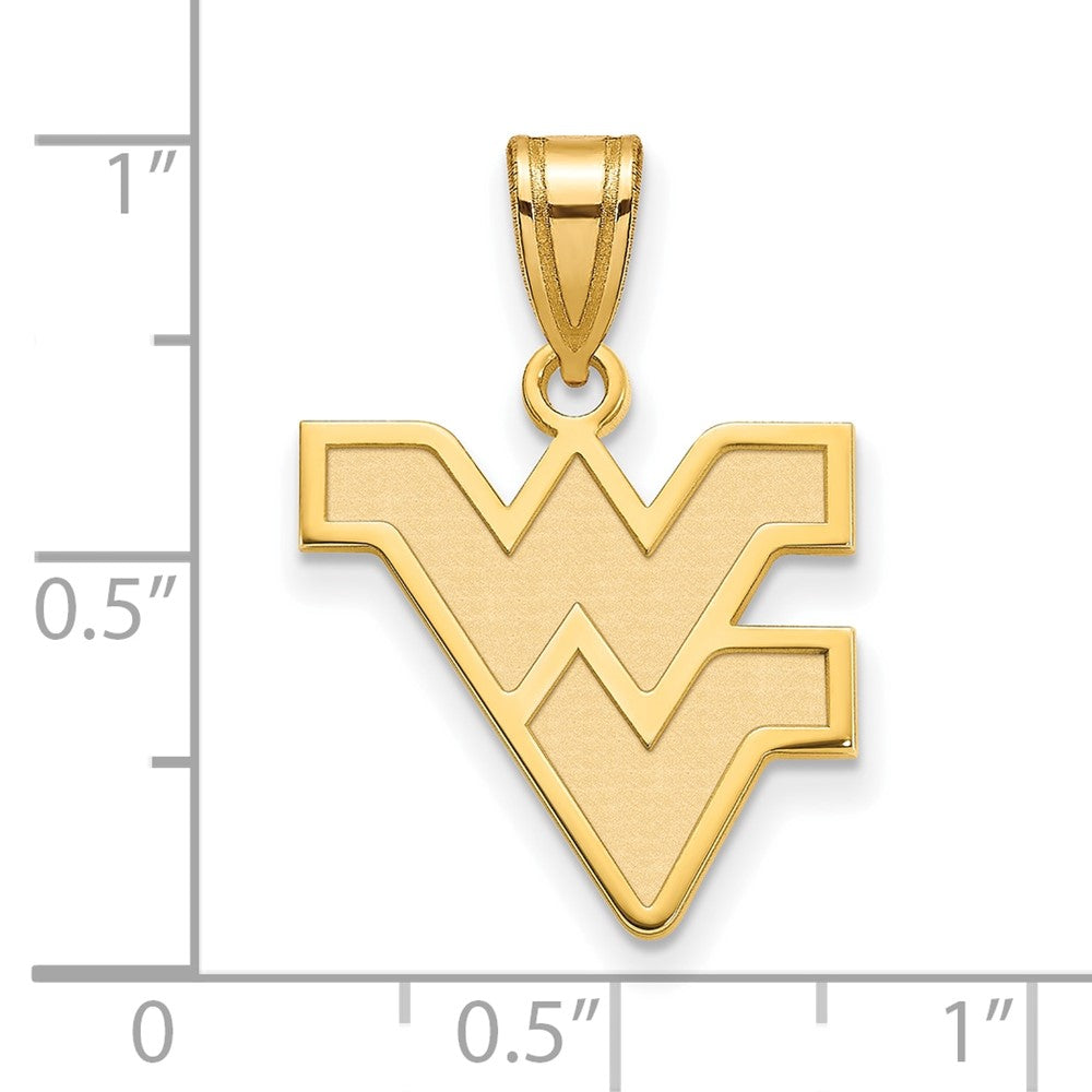 10K Gold West Virginia University Medium Pendant
