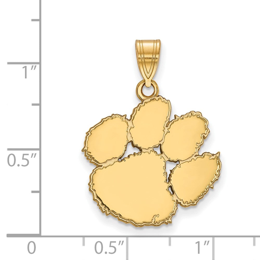10K Gold Clemson University Large Pendant